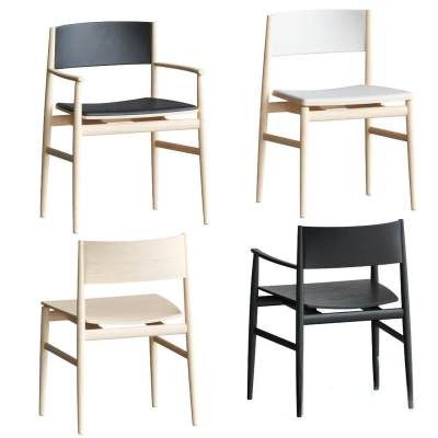 北欧实木单人休闲椅